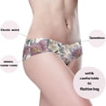 thumbnail image 4 of IAUYY Seamless Women Underwear Thongs ,Small No Show Ladies Thong-No Line Workout Breathable Comfortable Panties Soft Lilies Butterflies, 4 of 6