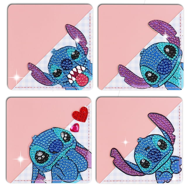 Kit Marcapáginas Diamond Art 5D DIY Flores 4 Piezas Mary Cat para Amantes Los Libros