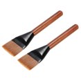 thumbnail image 1 of Uxcell Guitar Cleaner Brush Large Wood Flat Head Guitar String Cleaner Tool for Musical Instrument Light Brown 2 Pack, 1 of 6