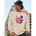 thumbnail image 2 of All American King 4Th July Sweatshirt Men -Image by Shutterstock, Male XX-Large, 2 of 4