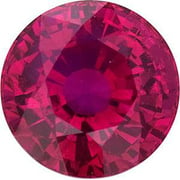 2/3 Ct Round Loose Ruby (A Quality, Standard)