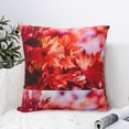 thumbnail image 6 of Rateoe Autumn Maple Leaves Pattern Throw Pillow Cover Premium Pillow Stuffer Sham Square for Decorative Cushion Bed Couch Sofa(Pillow insert not included), 6 of 8