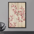 thumbnail image 2 of wall26 Framed Canvas Print Wall Art Vintage Wood Panel Cherry Blossoms Nature Wilderness Illustrations Modern Art Decorative Rustic Relax/Calm for Living Room, Bedroom, Office - 24"x36" Bla, 2 of 5