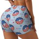 thumbnail image 1 of Fotbe Donut with the USA Fag Shorts Sin Costuras – Shorts Deportivos de Cintura Alta para Mujer, Elásticos para Gimnasio, Yoga, Running o Ciclismo-X-Large, 1 of 8
