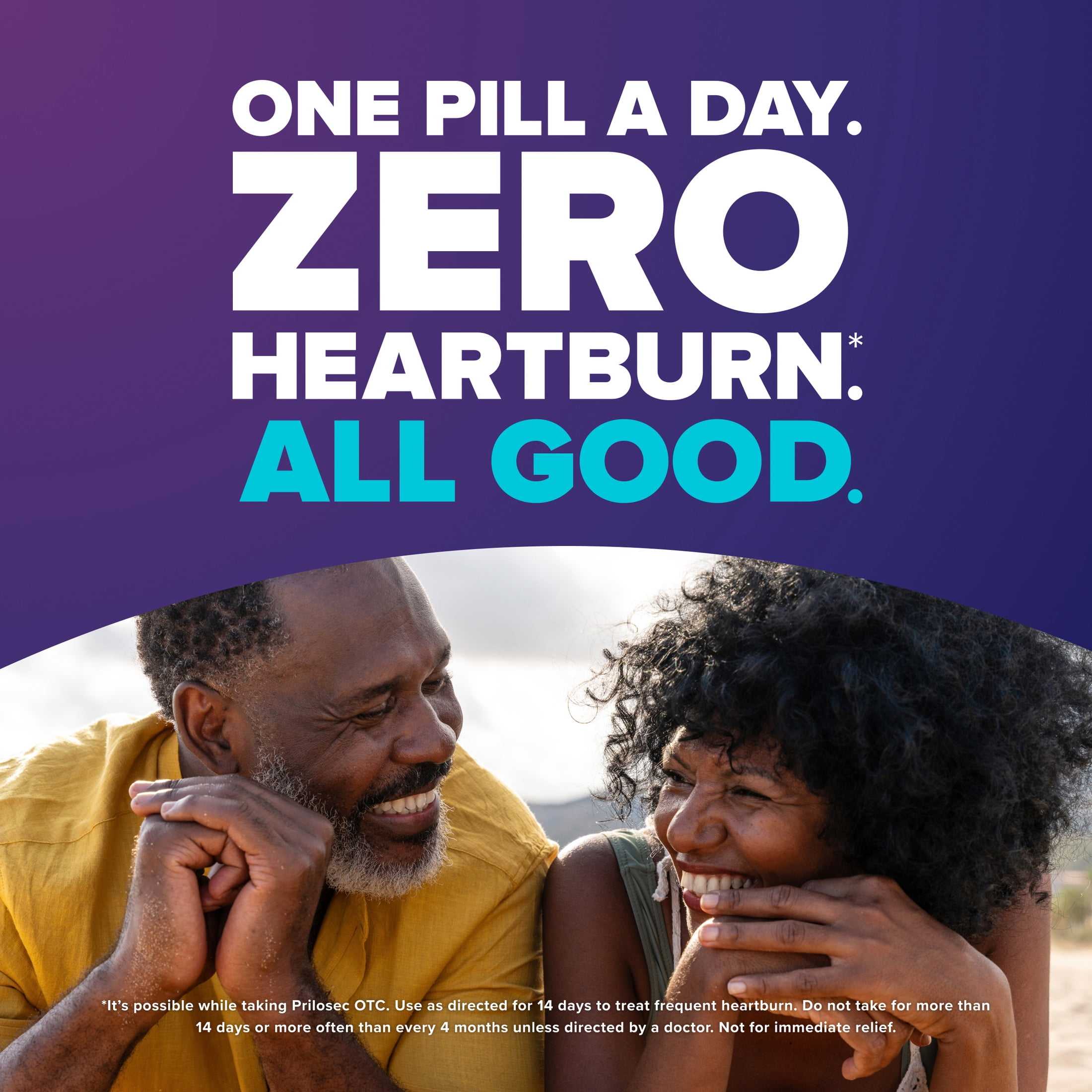 Prilosec OTC Heartburn Relief, Omeprazole, Acid Reducer Tablets, 14 Ct