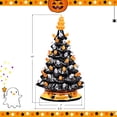 thumbnail image 2 of Patiojoy Pre-Lit Ceramic Hand-Painted Halloween Tree Tabletop Xmas Decor W/ 64 Decorative Lights, 2 of 10