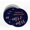 thumbnail image 2 of Inkdotpot Real Rose Gold Foil Thank You From The New Wedding Tags Favor Hang Paper Tags 50 Pieces, 2 of 6