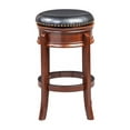 thumbnail image 3 of Boraam Hamilton Bar Height Backless Swivel Wood Bar Stool - Cherry Finish, 3 of 4