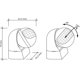 thumbnail image 4 of ZHAOCHENG Sensor de movimiento infrarrojo para exteriores IP44, montaje en pared, apto para LED, alcance máximo 12 m/180, giratorio, máx. 800/400 W, blanco, 4 of 4