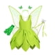 thumbnail image 1 of Disfraz de princesa Tiana para niñas, disfraz de campanilla, Halloween, fiesta de Navidad, hada, flor, alas de mariposa, 1 of 4