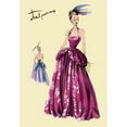 thumbnail image 3 of Unknown 11x14 Black Modern Framed Museum Art Print Titled - Magenta Evening Gown, 1947, 3 of 5