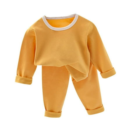 

JIEU Boys/Girls Set Autumn/Winter Solid Color Breathable Cotton Home Furnishings Party Home Indoor and Outdoor（Five Colors）