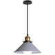 thumbnail image 1 of CHANDELIER - SUSPENSION Lighting Lámpara colgante con pantalla metálica E27 22cm gris, 1 of 5