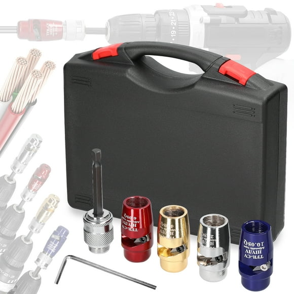Mistaha Professional Electric Wire Stripper Set with Cable Peeling Pliers, Rotating Peeler Tool for Multiple Drills - Adjustable Stripping Length, Easy Operation, Wide Applications - Includes Wire
