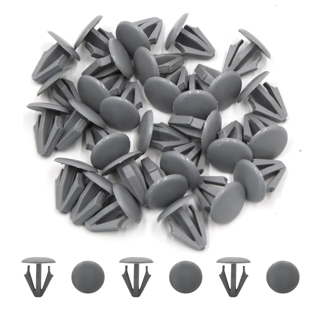 30Pcs 17mm Dia Head 14mm Hole Car Gray Plastic Snap Rivets Push Clip Fastener Walmart Canada