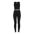 thumbnail image 3 of No Boundaries Juniors Seamless Tank Top and Leggings Set, 2-Piece, 3 of 5