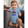 thumbnail image 2 of Red White And Cool Bodysuit Infant -Image by Shutterstock,  24 Months, 2 of 4
