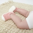 thumbnail image 4 of Baby Girls Pink Stretchy Knit Slip-On Sneaker, 4 of 9