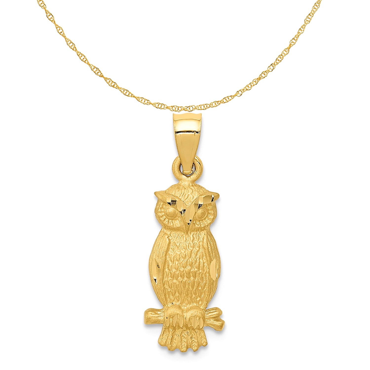 Owl Pendant Gold