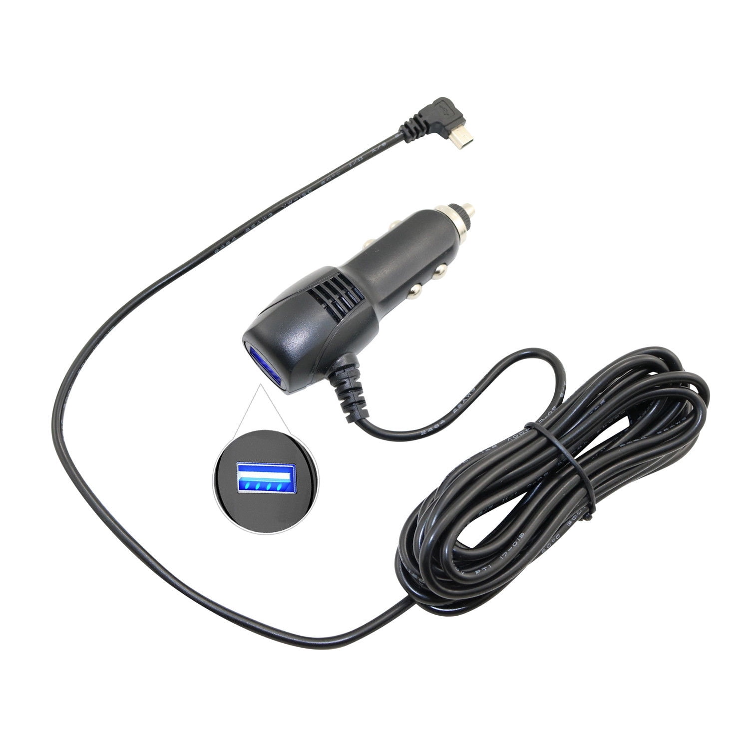 11ft Power Charger Adapter with USB for Garmin GPS Dezl 760/LM/T 560/LM/T/LT 