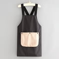 thumbnail image 5 of No-Tie Cross Back Chef Apron with 2 Removable Towel Pockets Cross-Back Kitchen Apron Comfortable Easy To Clean for Men & Women Cooking Baking Grilling BBQ (Black), 5 of 10