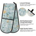 thumbnail image 2 of Yayeee Double Oven Mitt Kitchen Heat Resistant Baking 35" x7" Quilted Glove, Floral Easter, 2 of 6