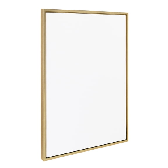Kate and Laurel Sylvie Blank Framed Canvas Wall Art, 23x33 Bright Gold, Modern Empty Canvas for Paint-Your-Own Art, Premium Canvas Already Framed