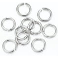 thumbnail image 1 of 10g 304 Stainless Steel Open Jump Rings 6mm Resistant Jump Rings Stainless Steel Color Jump Rings for Jewelry Making Supplies 18 Gauge 8x1mm, 1 of 2