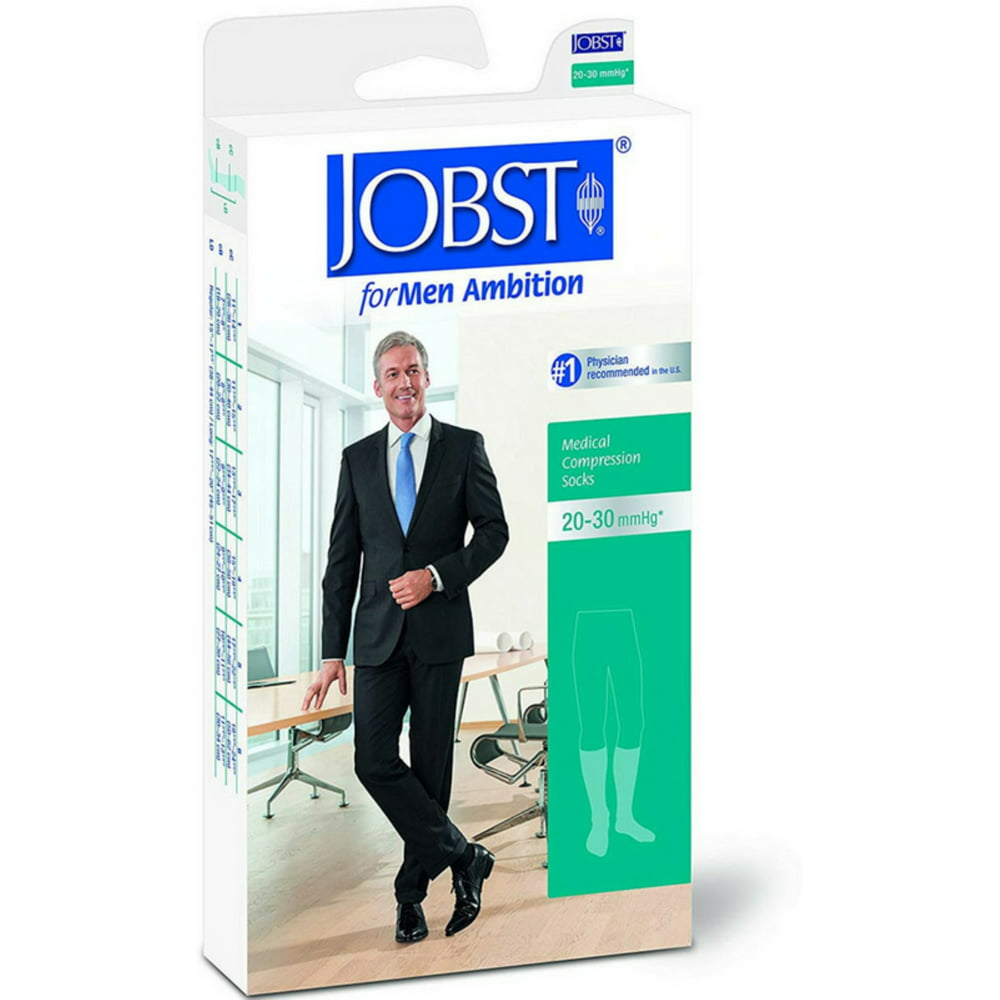 JOBST For Men Ambition Medical Compression Socks 20-30 mmHg*, Black 1 ...