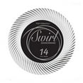 thumbnail image 3 of 1 - Party Essentials 9" Swirl Plates - White & Silver 14 Ct., 3 of 3