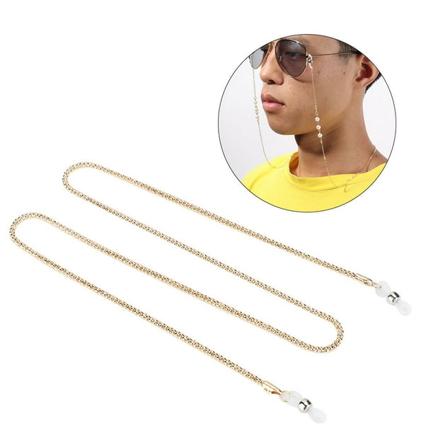 Anti Slip Sunglasses Strap Alloy Eyeglass Glasses Chain Reading Glasses Strap Gold Glasses Strap Alloy Eyeglass Chain Walmart