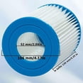 thumbnail image 4 of Swimming Pool Filter for Bestway 58094, for Bestway Filter Type II, Swimming Pool Filter (4 PCS), 4 of 5