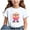 C-White, variant on Jinhomg Back To School Shirts for Girls Cute Cartoon Character Graphic Tees Casual Short Sleeve Summer T Shirts Loose Crewneck Tops 2025 Fashion Gifts Black 7 Years