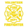 thumbnail image 2 of Anvazise Volunteer Firefighter Car Vehicle Body Window Reflective Decals Sticker Decor Yellow One Size, 2 of 6