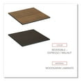 thumbnail image 6 of Alera ALETTSQ36EW 35.38 in. x 35.38 in. Square Reversible Laminate Table Top - Espresso/Walnut, 6 of 7