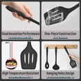 thumbnail image 3 of Juego de utensilios de cocina E-far de silicona, 7 piezas, resistentes al calor, 3 of 7