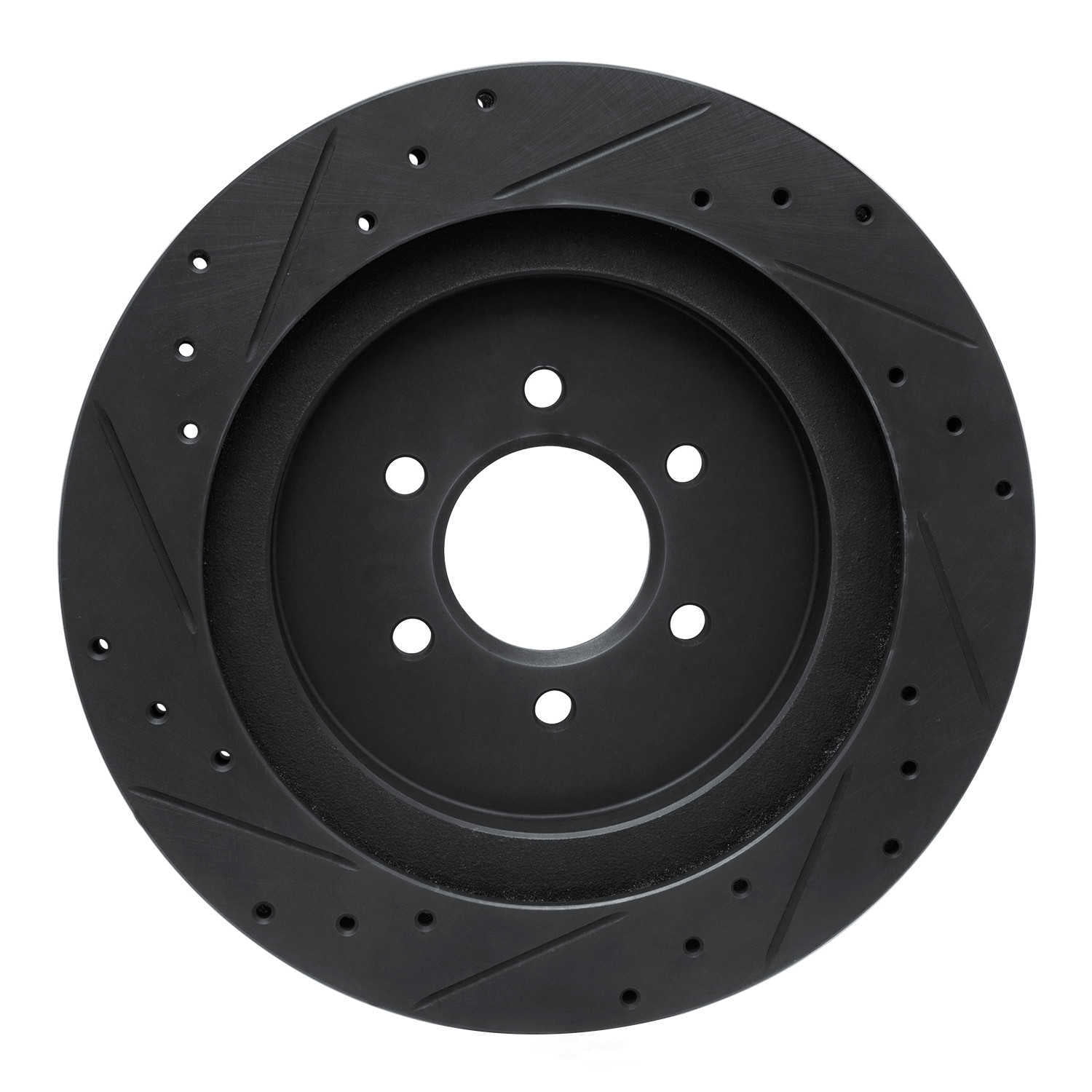 Dynamic Friction Company 633-40014R DFC Brake Rotor - Drilled And Slotted - Black