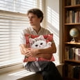 thumbnail image 6 of Tuvgenk Cat Throw Pillow Covers 16x16 in Square Comfort Spring Pillow Covers Embroidered Decorative Animals Couch Cushion Covers with Zipper, 6 of 6