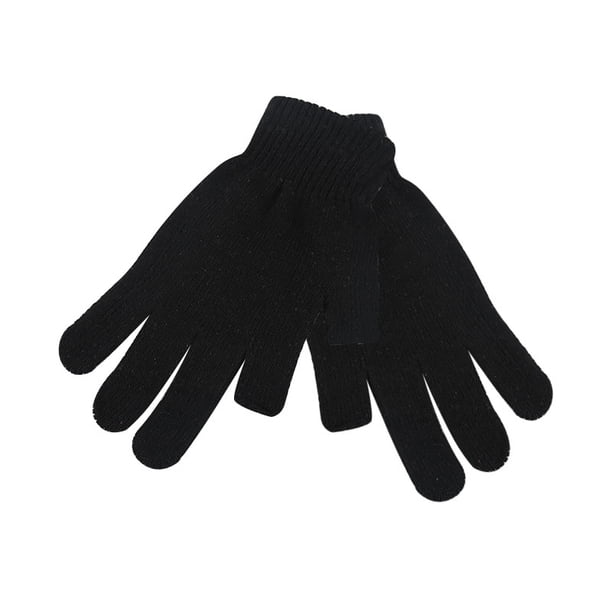 Guantes de punto para hombre de primavera y otoño, cálidos guantes de lana de hilo acrílico grande, hilo reciclado, Dew 235 finger