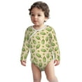 thumbnail image 2 of Xecao Kiwi Ice Cream Print Baby unisex-baby Cotton Long-sleeve Bodysuits-18 Months, 2 of 6