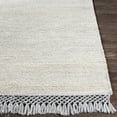 thumbnail image 2 of Hauteloom Mattaponi Jute Living Room, Bedroom Area Rug - Contemporary - Slate Blue, Pale Blue, Cream - 5' x 7'6", 2 of 11