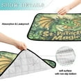thumbnail image 4 of Qxltty Stpatricks Day Cartoon Dragons Cat litter Pads Pet Set of 2 Diaper Mats Center Anti-leakage Layer Absorbent Soft and Comfortable, 4 of 7