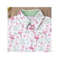 thumbnail image 5 of Hirigin Toddler Baby Boy Summer Outfits Flamingo Short Sleeve Button Down Shirt  Casual Shorts Set  1-6 Years Clothes, 5 of 7