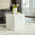 thumbnail image 2 of Safavieh Cube Outdoor Modern Concrete Accent Table - Ivory, 2 of 6