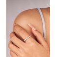 thumbnail image 3 of CFIOZYOS Moissanite Wedding Band Wedding Rings for Women 925 Sterling Silver Rings with 18K White Gold Plated Eternity Stackable Engagement Ring Anniversary Band Size 3.5-12, 3 of 11