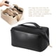 thumbnail image 3 of Bearachild Bolsa de almacenamiento de cosméticos de cuero PU de gran capacidad, bolsa de mano para artículos de tocador, bolsillo organizador de Almacenamiento y organización del hogar Negro Bearachild HA064909-02B, 3 of 6