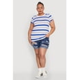 thumbnail image 3 of Womens Plus Size Striped Tee, 3 of 5