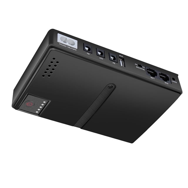 Uninterruptible Power Supply 15V 24V POE 5V 9V 12V USB 18W Output DC UPS Battery Backup for Camera Router Optical Modem