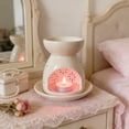 thumbnail image 4 of Rirozkan Ceramic Essential Oil Warmer, Tea Light Candle Holder And Wax Melt Burner, Aromatherapy Diffuser, For Home, Bedroom, And Relaxation Decor, 4 of 6