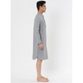 thumbnail image 3 of Camisón para hombre Lars Amadeus pijama gris algodón L, 3 of 3